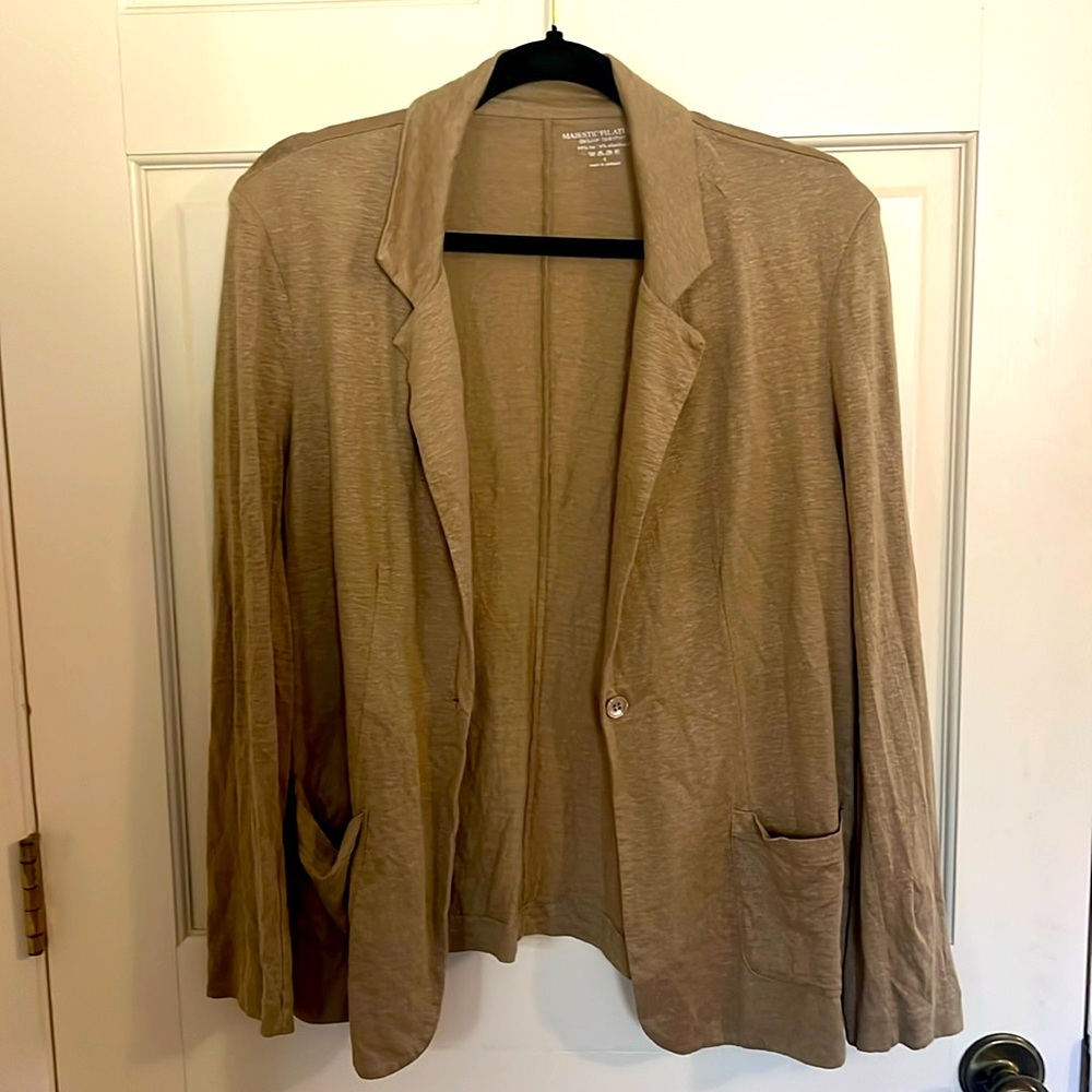 T-shirt fabric jacket- light and soft with stretch
